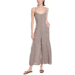 Xcvi Womens Calistina Linen Jumpsuit, Green